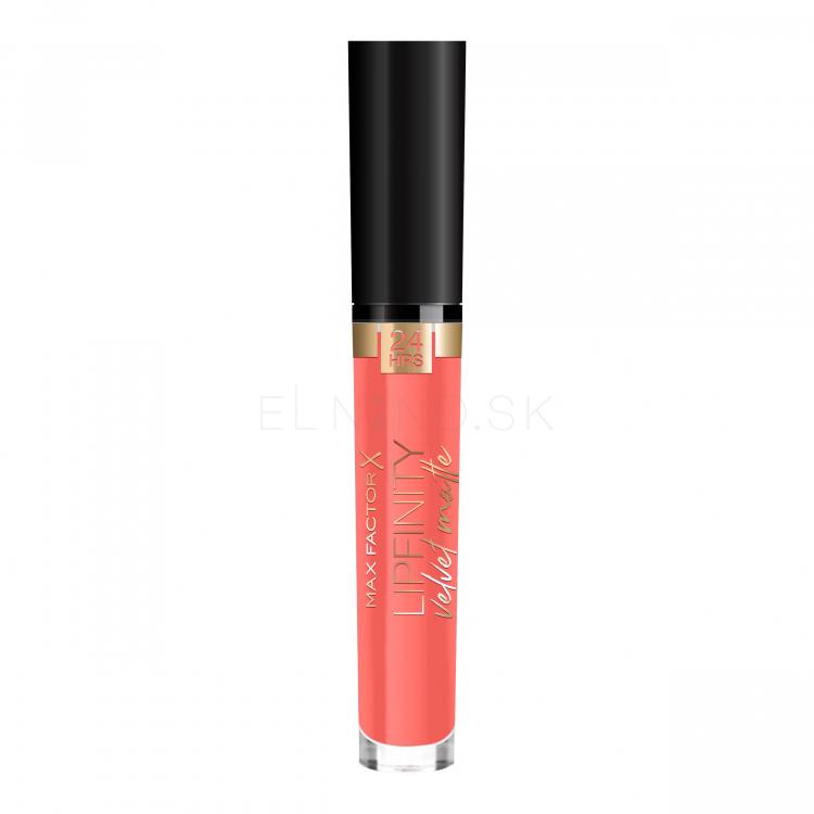 Max Factor Lipfinity Velvet Matte 24HRS Rúž pre ženy 3,5 ml Odtieň 055 Orange Glow