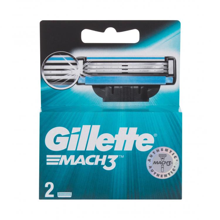 Gillette Mach3 Náhradné ostrie pre mužov 2 ks