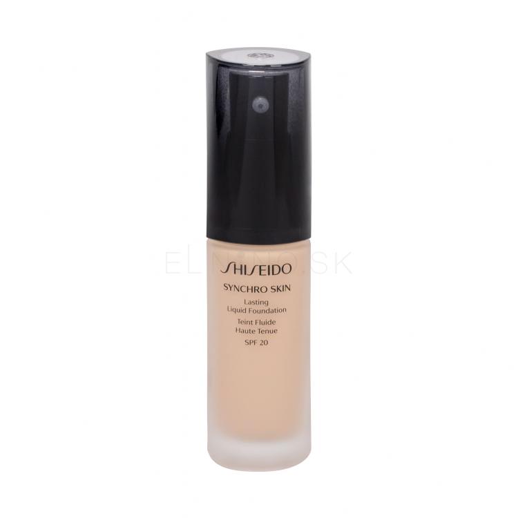 Shiseido Synchro Skin Lasting Liquid Foundation SPF20 Make-up pre ženy 30 ml Odtieň Golden 1