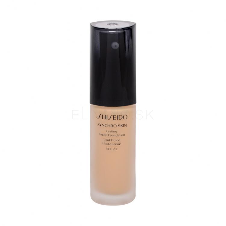 Shiseido Synchro Skin Lasting Liquid Foundation SPF20 Make-up pre ženy 30 ml Odtieň Golden 3