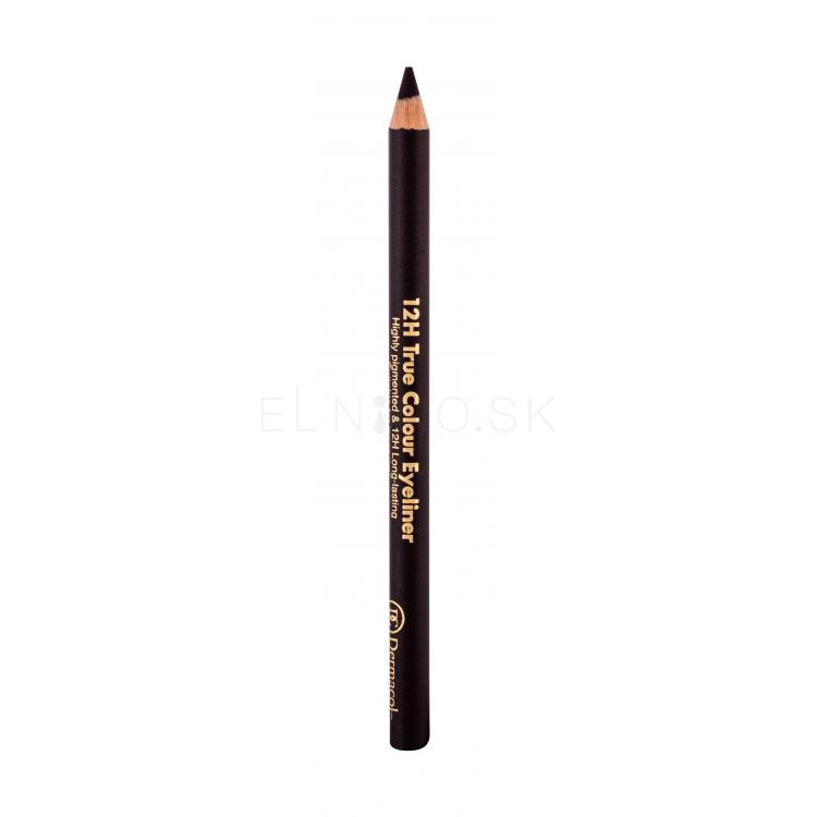 Dermacol 12H True Colour Ceruzka na oči pre ženy 0,28 g Odtieň 10 Dark Mallow