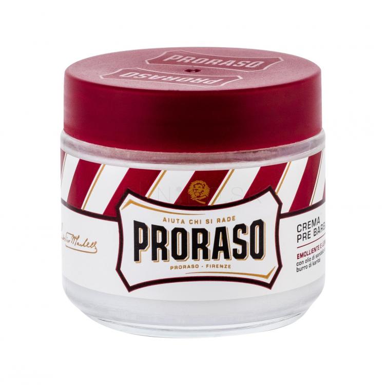 PRORASO Red Pre-Shave Cream Prípravok pred holením pre mužov 100 ml