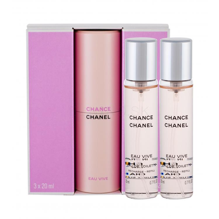Chanel Chance Eau Vive Toaletná voda pre ženy 3x20 ml