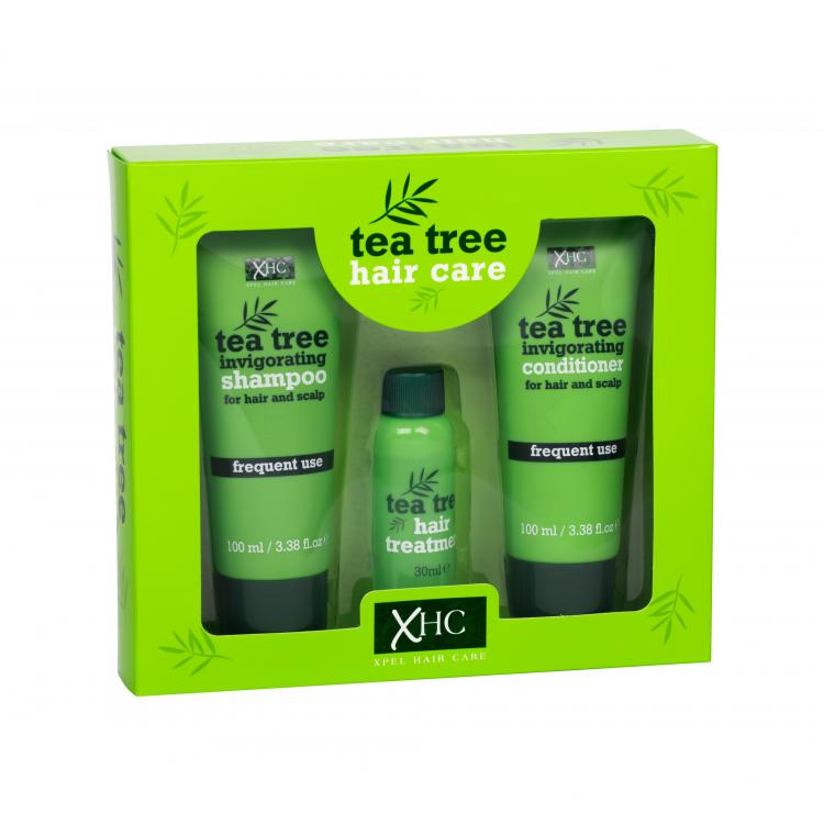 Xpel Tea Tree Darčeková kazeta šampón 100 ml + kondicionér 100 ml + sérum na vlasy 30 ml