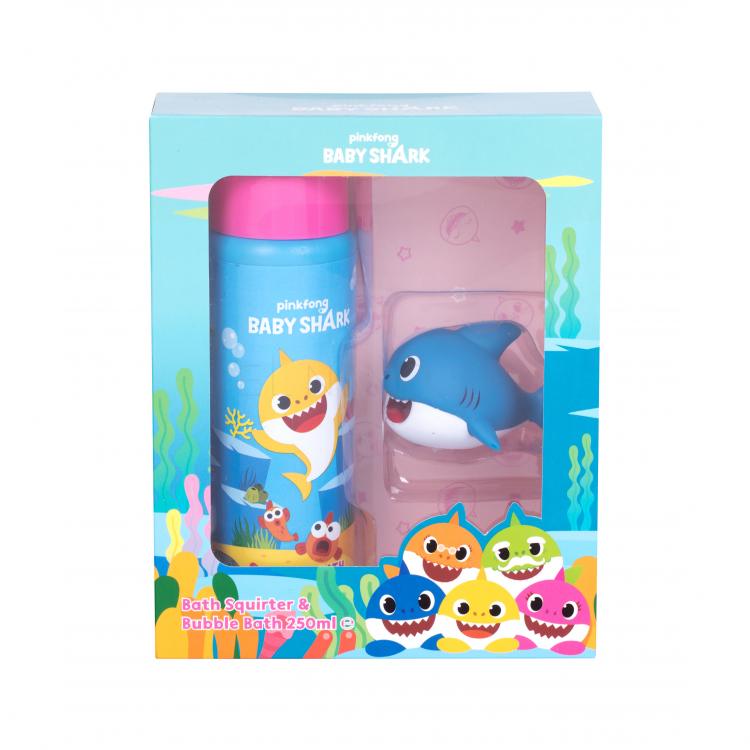 Pinkfong Baby Shark Bubble Bath Kit Darčeková kazeta pena do kúpeľa 250 ml + hračka do kúpeľa 1 ks