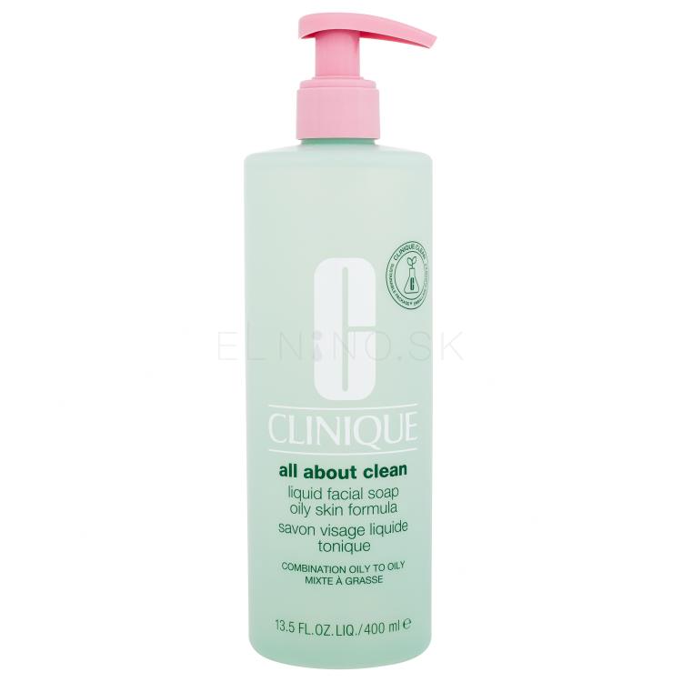 Clinique All About Clean Liquid Facial Soap Oily Skin Formula Čistiace mydlo pre ženy 400 ml