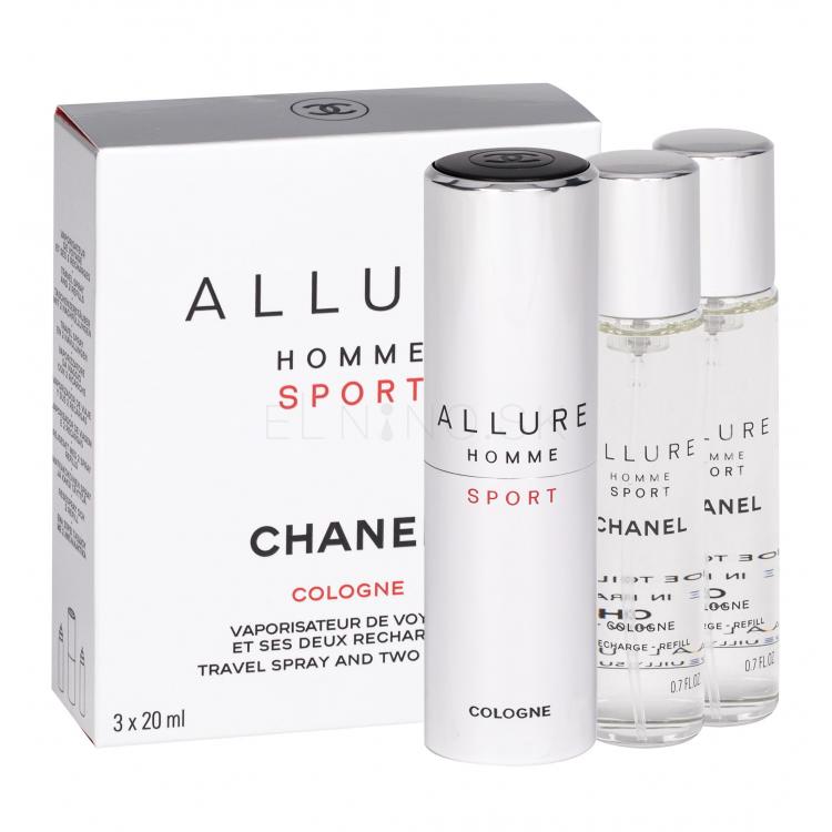 Chanel Allure Homme Sport Cologne Kolínska voda pre mužov Twist and Spray 3x20 ml