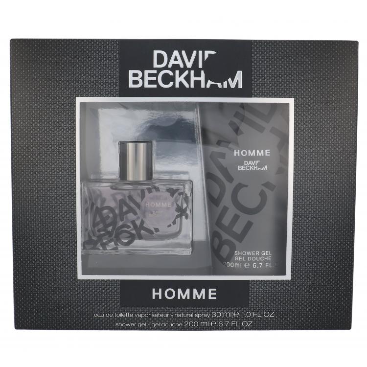 David Beckham Homme Darčeková kazeta toaletná voda 30 ml + sprchovací gél 200 ml