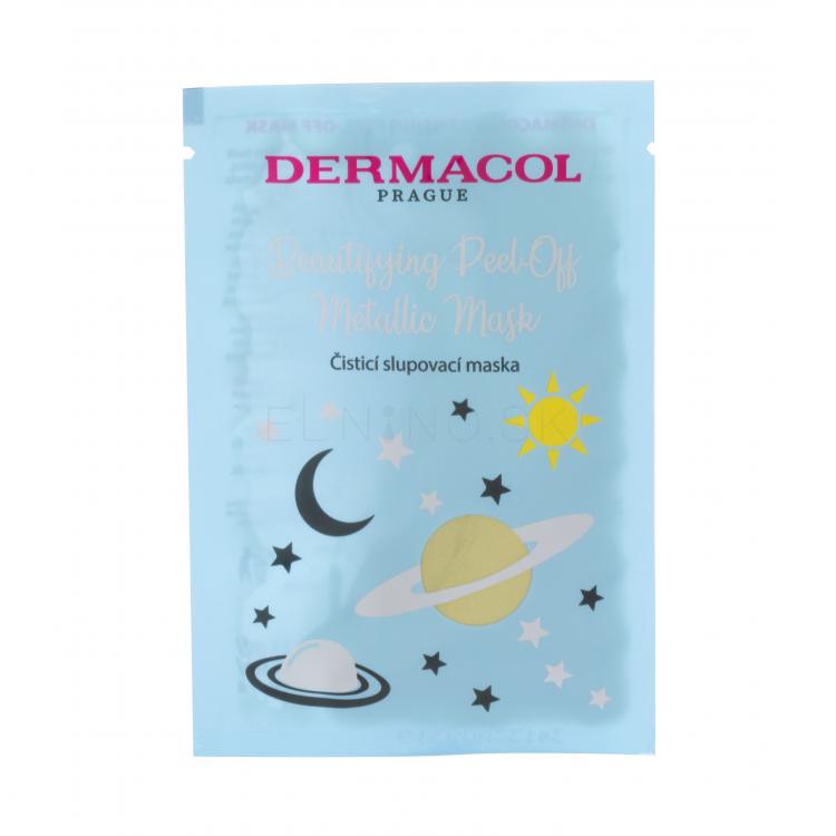Dermacol Beautifying Peel-off Metallic Mask Cleansing Pleťová maska pre ženy 15 ml