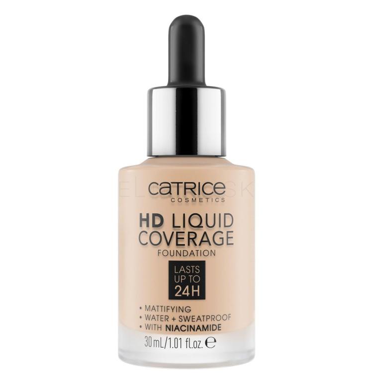 Catrice HD Liquid Coverage 24H Make-up pre ženy 30 ml Odtieň 010 Light Beige