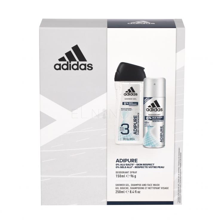 Adidas Adipure 48h Darčeková kazeta dezodorant 150 ml + sprchovací gél 250 ml