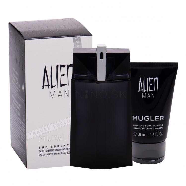 Thierry Mugler Alien Man Darčeková kazeta toaletná voda 100 ml + sprchovací gél 50 ml Naplniteľný