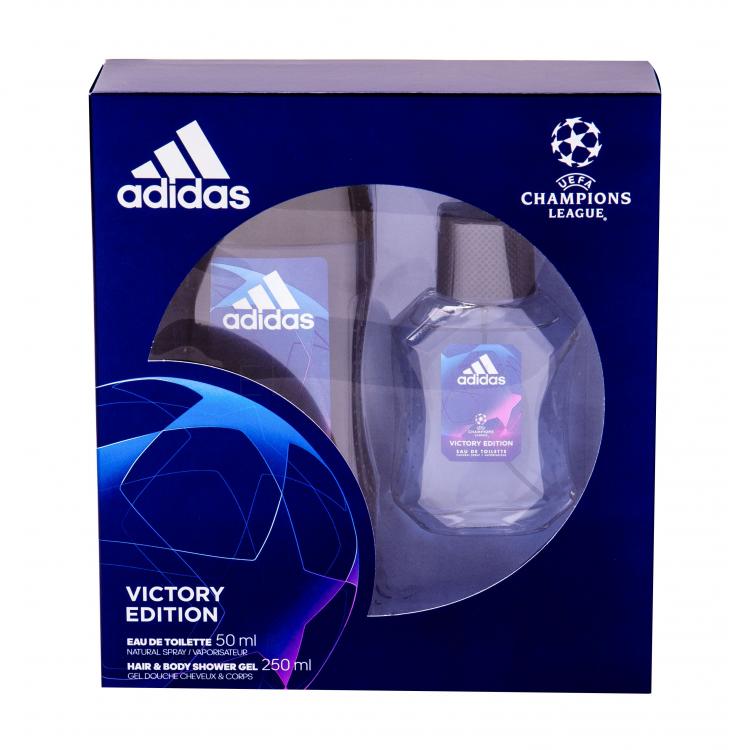Adidas UEFA Champions League Victory Edition Darčeková kazeta toaletná voda 50 ml + sprchovací gél 250 ml