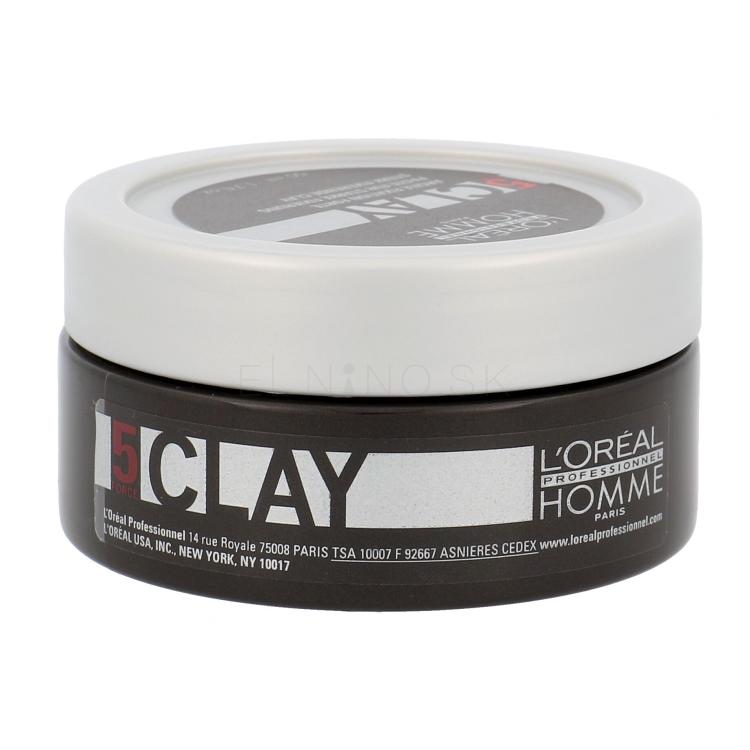 L'Oréal Professionnel Homme Clay Pre definíciu a tvar vlasov pre mužov 50 ml