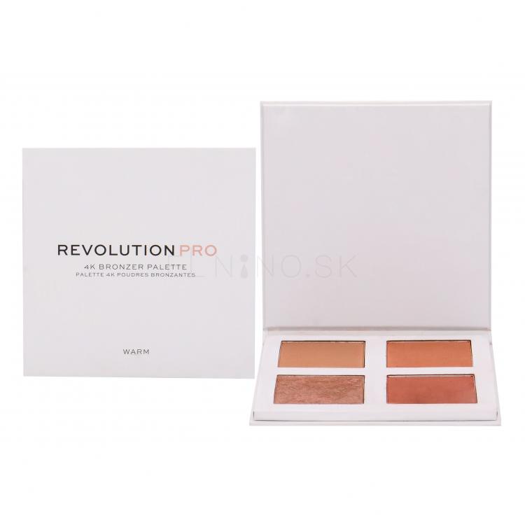 Makeup Revolution London Revolution PRO 4K Bronzer Palette Bronzer pre ženy 16 g Odtieň Warm