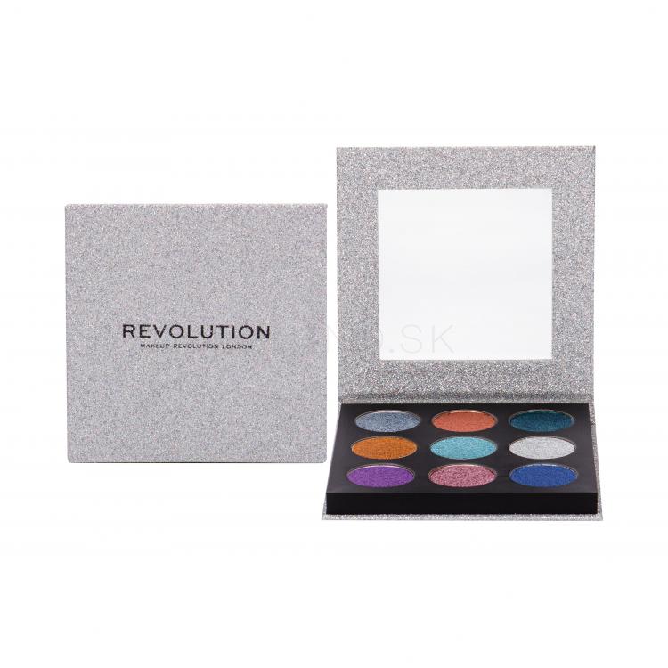 Makeup Revolution London Pressed Glitter Očný tieň pre ženy 13,5 g Odtieň Illusion