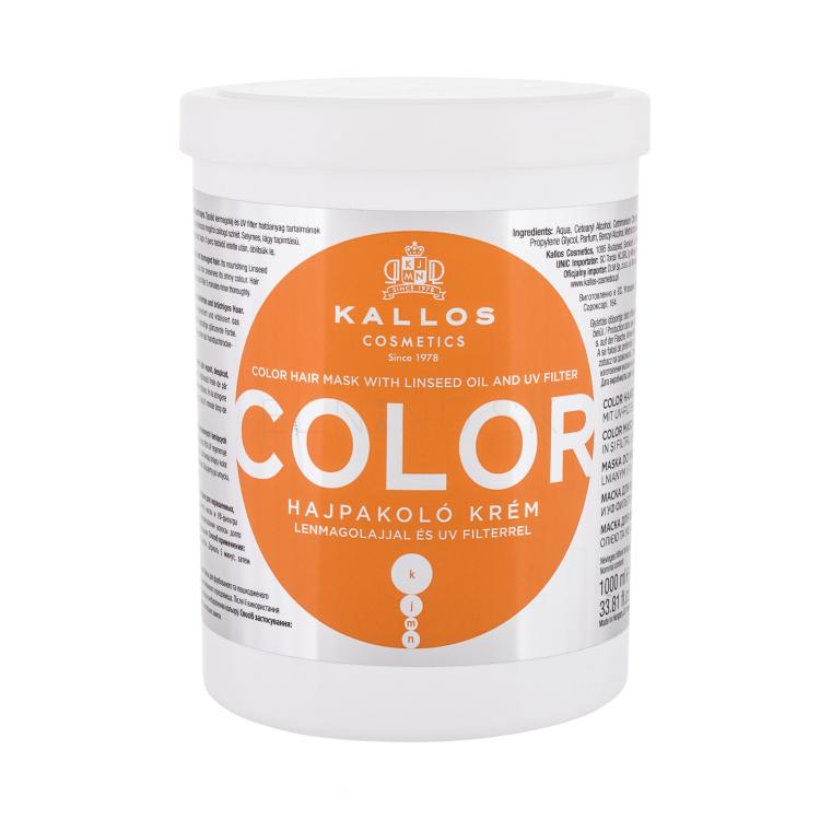 Kallos Cosmetics Color Maska na vlasy pre ženy 1000 ml