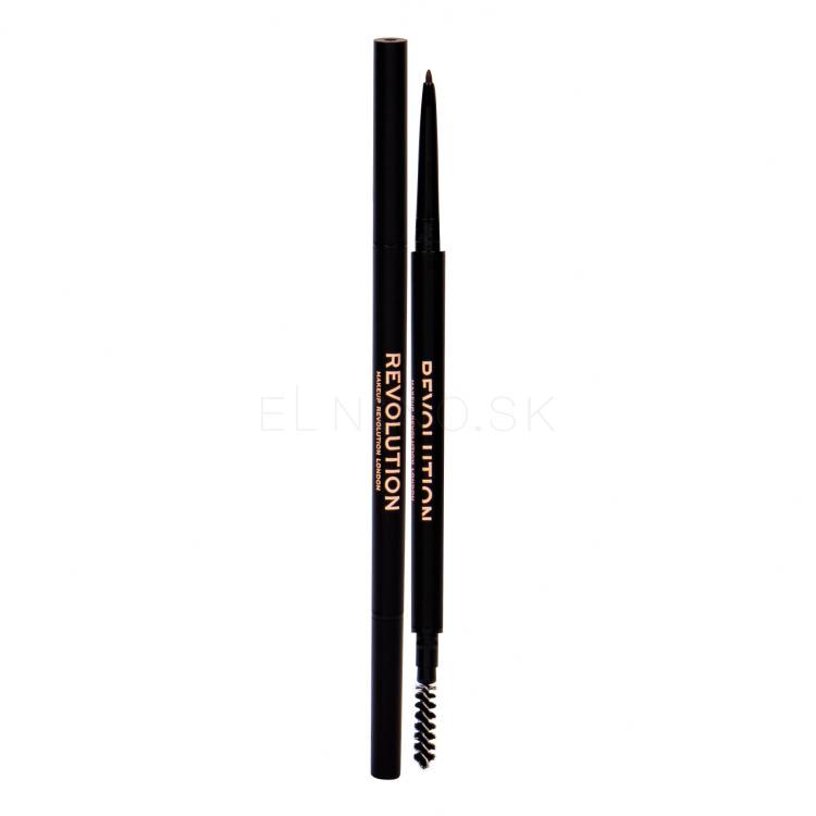 Makeup Revolution London Precise Brow Pencil Ceruzka na obočie pre ženy 0,05 g Odtieň Dark Brown