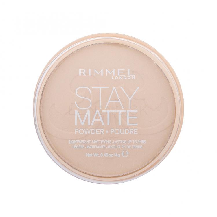 Rimmel London Stay Matte Púder pre ženy 14 g Odtieň 003 Peach Glow