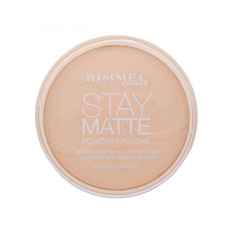 Rimmel London Stay Matte Púder pre ženy 14 g Odtieň 006 Warm Beige