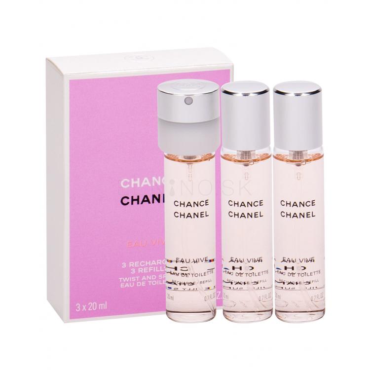 Chanel Chance Eau Vive Toaletná voda pre ženy Náplň 3x20 ml