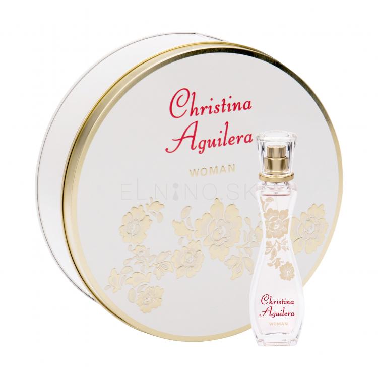 Christina Aguilera Woman Darčeková kazeta parfumovaná voda 30 ml + plechová krabička