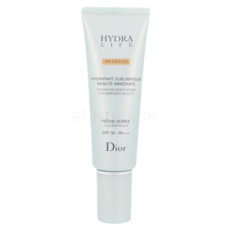 Christian Dior Hydra Life Enhancing Moisturizer SPF30 BB krém pre ženy 50 ml Odtieň 02 Golden Peach