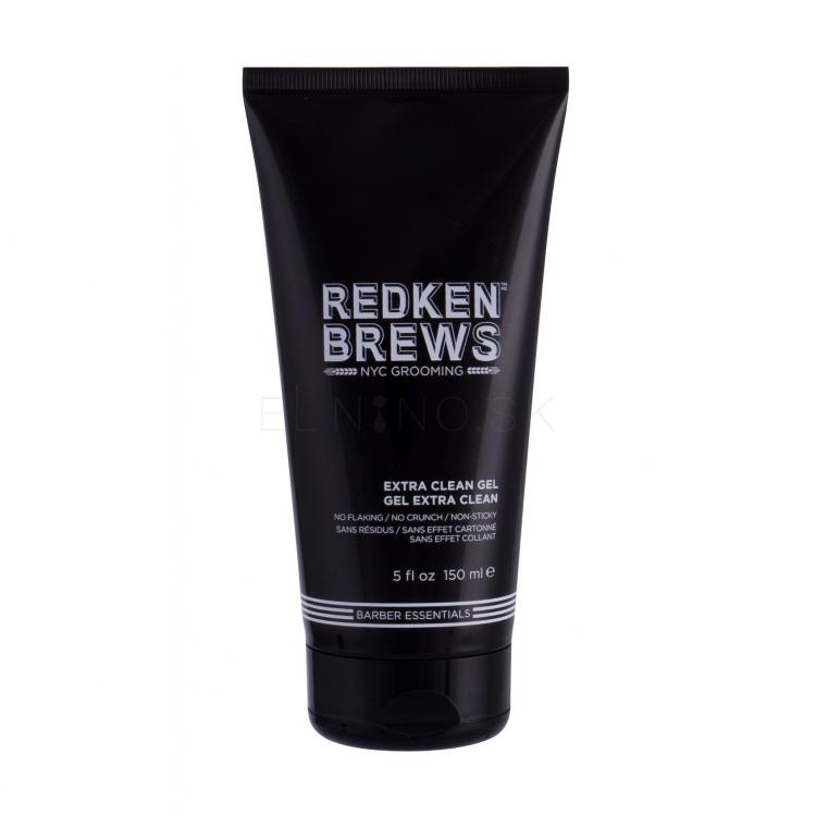 Redken Brews Extra Clean Gel Gél na vlasy pre mužov 150 ml