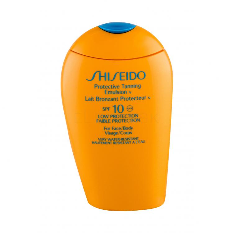 Shiseido Protective Tanning SPF10 Opaľovací prípravok na telo pre ženy 150 ml
