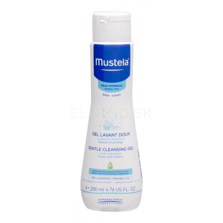 Mustela Bébé Gentle Cleansing Gel Hair and Body Sprchovací gél pre deti 200 ml