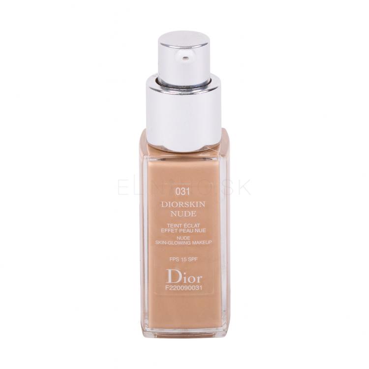 Christian Dior Diorskin Nude SPF15 Make-up pre ženy 20 ml Odtieň 031 tester