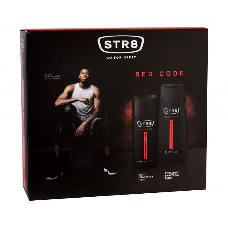 STR8 Red Code Darčeková kazeta dezodorant 75 ml + sprchovací gél 250 ml