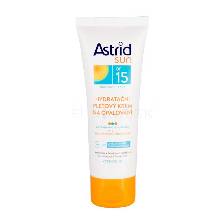 Astrid Sun Moisturizing Face Cream SPF15 Opaľovací prípravok na tvár 75 ml