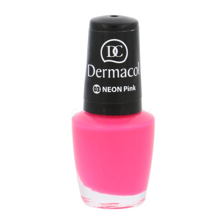 Dermacol Neon Lak na nechty pre ženy 5 ml Odtieň 03 Pink