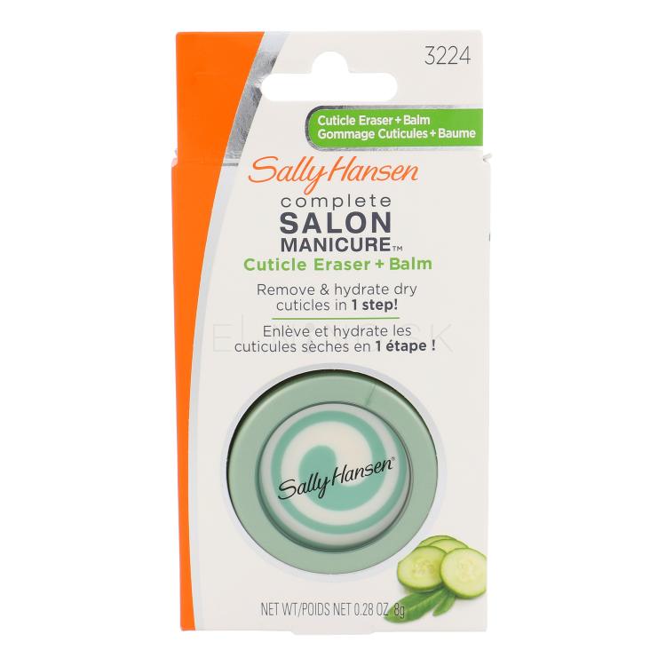 Sally Hansen Complete Salon Manicure Cuticle Eraser + Balm Starostlivosť na nechty pre ženy 8 g