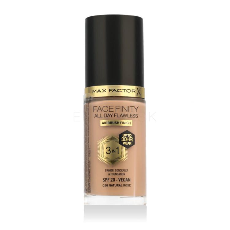 Max Factor Facefinity All Day Flawless SPF20 Make-up pre ženy 30 ml Odtieň C50 Natural Rose