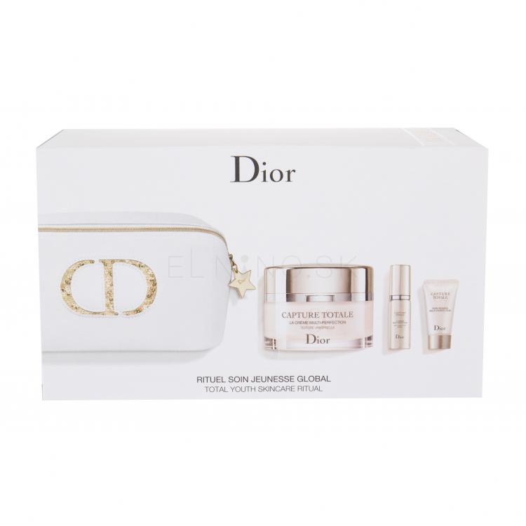 Christian Dior Capture Totale Darčeková kazeta denná pleťová starostlivosť 60 ml + pleťové sérum Multi-Perfection 7 ml + krém na očné okolie Multi-Perfection 5 ml + kozmetická taštička
