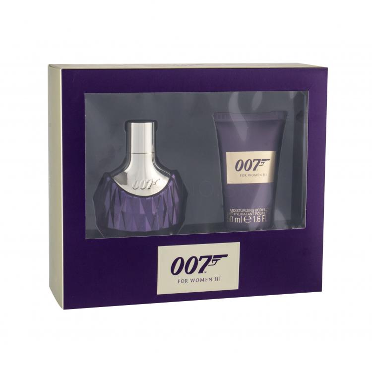 James Bond 007 James Bond 007 For Women III Darčeková kazeta parfumovaná voda 30 ml + telové mlieko 50 ml