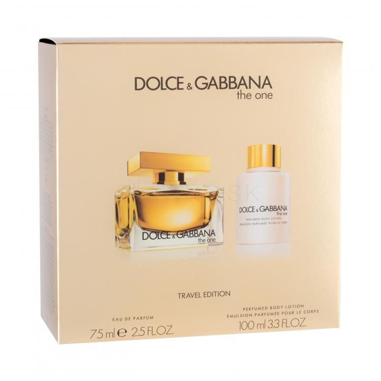 Dolce&amp;Gabbana The One Darčeková kazeta parfumovaná voda 75 ml + telové mlieko 100 ml