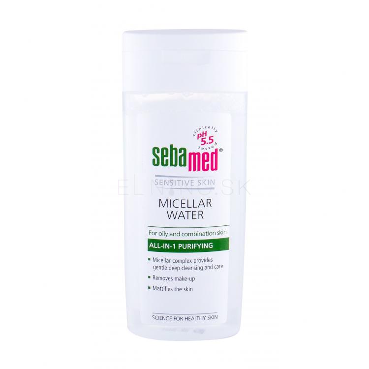 SebaMed Sensitive Skin Micellar Water Oily Skin Micelárna voda pre ženy 200 ml