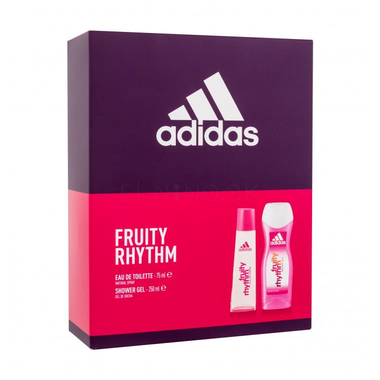 Adidas Fruity Rhythm For Women Darčeková kazeta toaletná voda 75 ml + sprchovací gél 250 ml