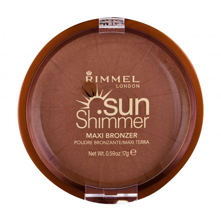 Rimmel London Sun Shimmer Maxi Bronzer pre ženy 17 g Odtieň 004 Sun Star