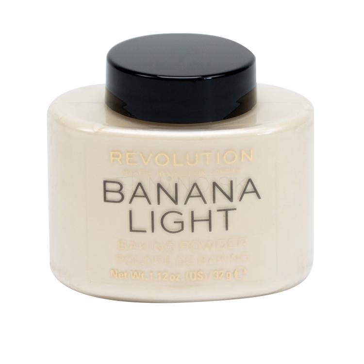 Makeup Revolution London Baking Powder Púder pre ženy 32 g Odtieň Banana Light