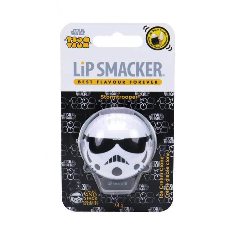 Lip Smacker Star Wars Stormtrooper Balzam na pery pre deti 7,4 g Odtieň Ice Cream Clone