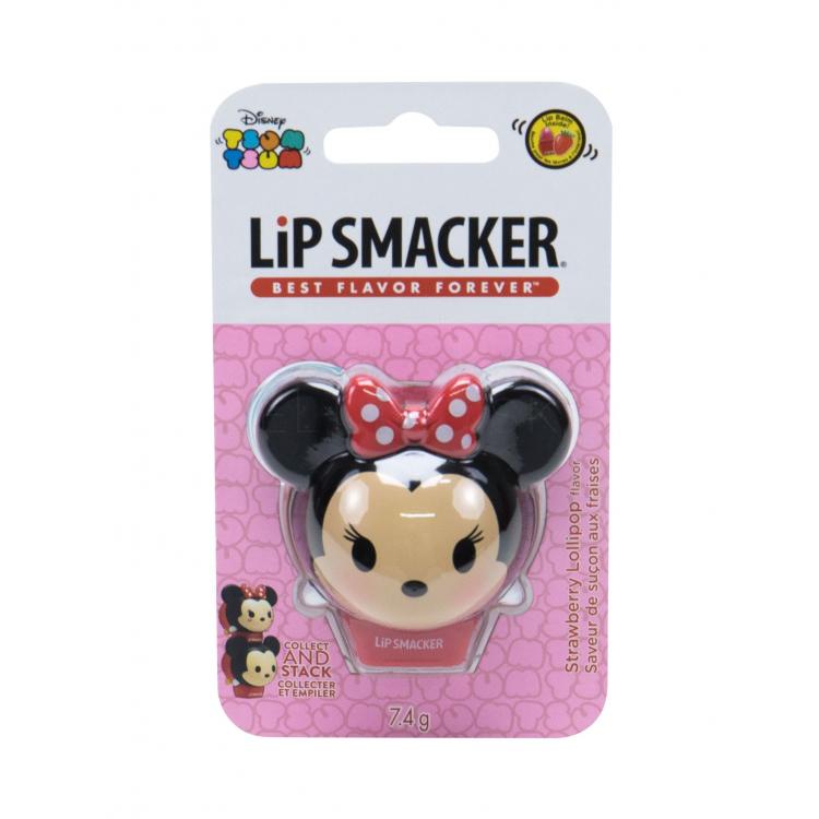 Lip Smacker Disney Minnie Mouse Balzam na pery pre deti 7,4 g Odtieň Strawberry Lollipop