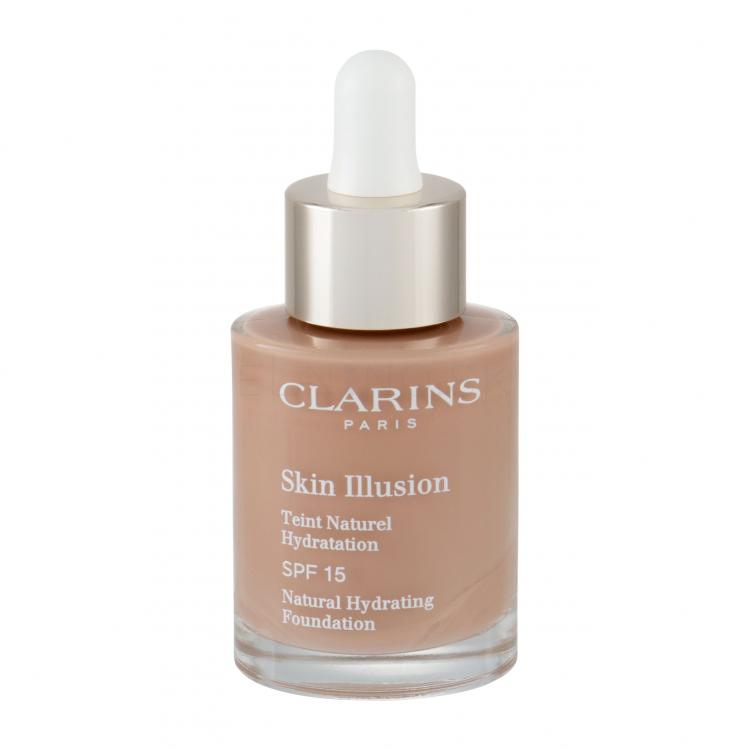 Clarins Skin Illusion Natural Hydrating SPF15 Make-up pre ženy 30 ml Odtieň 113 Chestnut