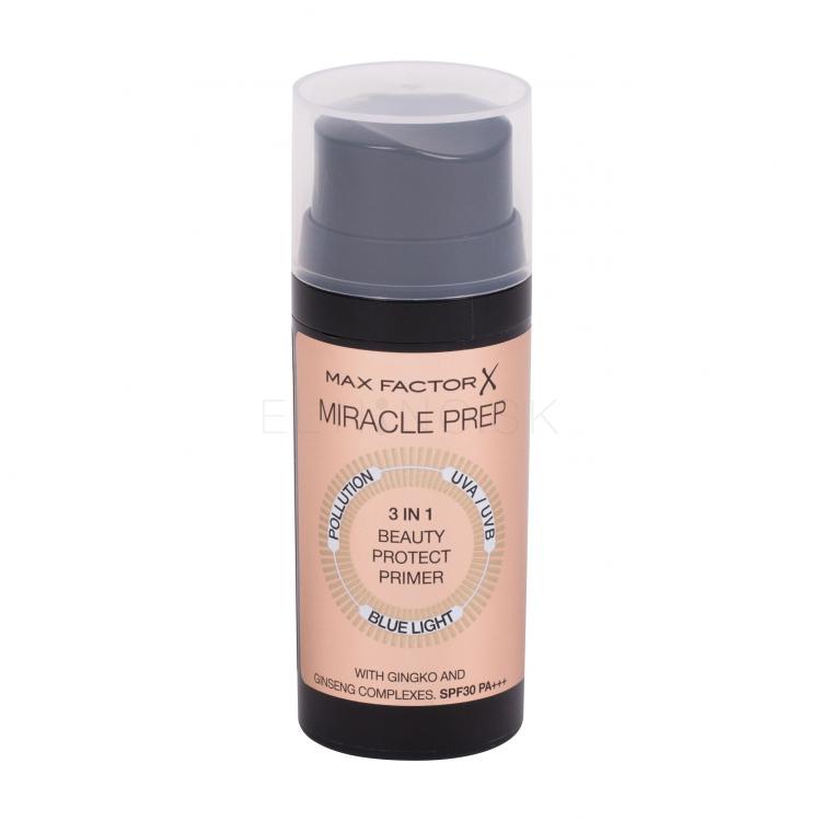 Max Factor Miracle Prep 3 in 1 Beauty Protect SPF30 Podklad pod make-up pre ženy 30 ml