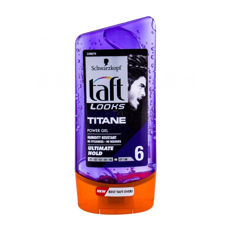 Schwarzkopf Taft Titane Power Gel Gél na vlasy pre mužov 150 ml