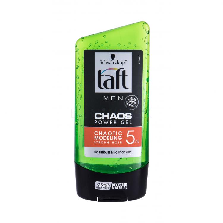 Schwarzkopf Taft Chaos Power Gel Gél na vlasy pre mužov 150 ml