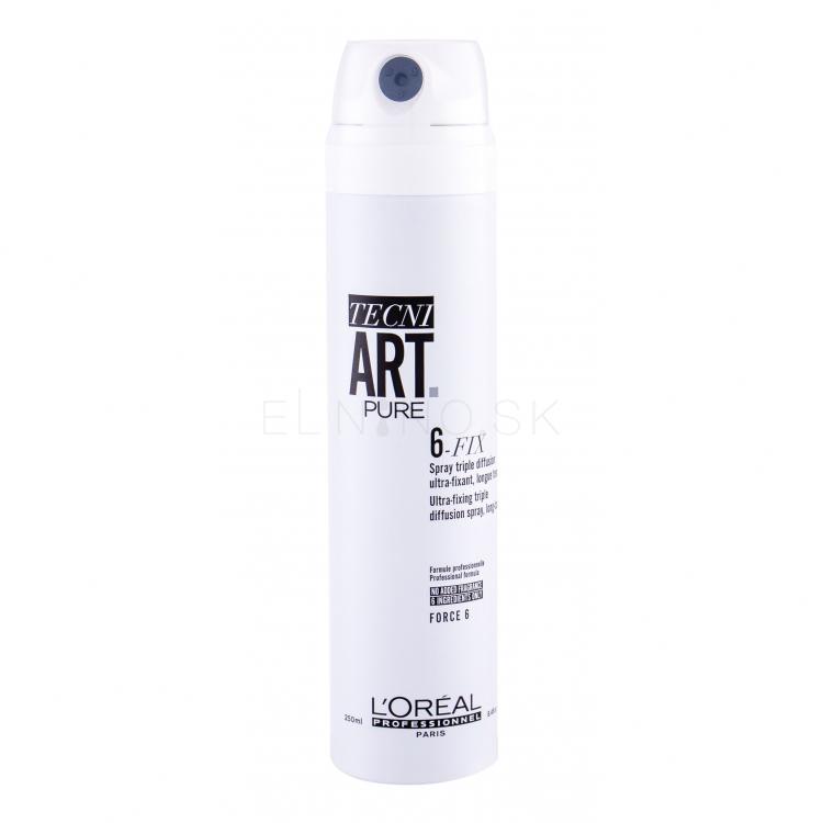 L'Oréal Professionnel Tecni.Art Pure 6-Fix Lak na vlasy pre ženy 250 ml